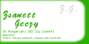 zsanett geczy business card